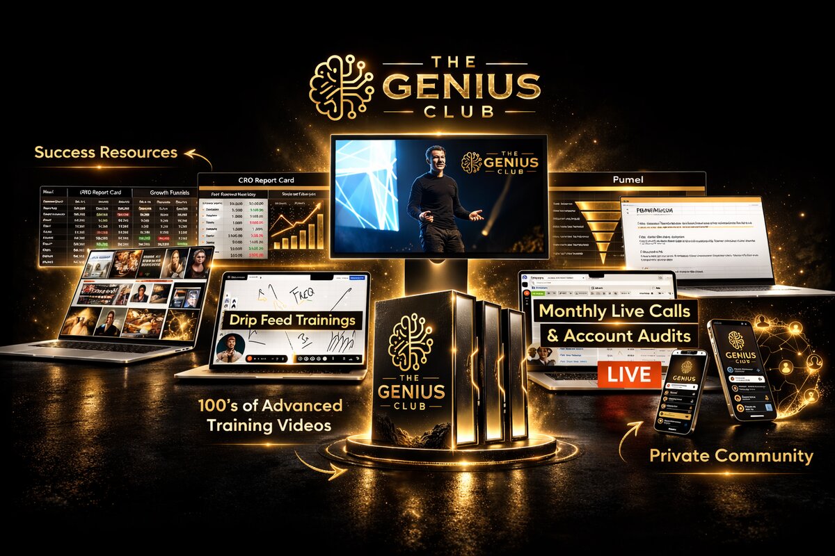 The Genius Club — Success Resources, Training Videos, Live Calls, Private Community, Funding Funnels